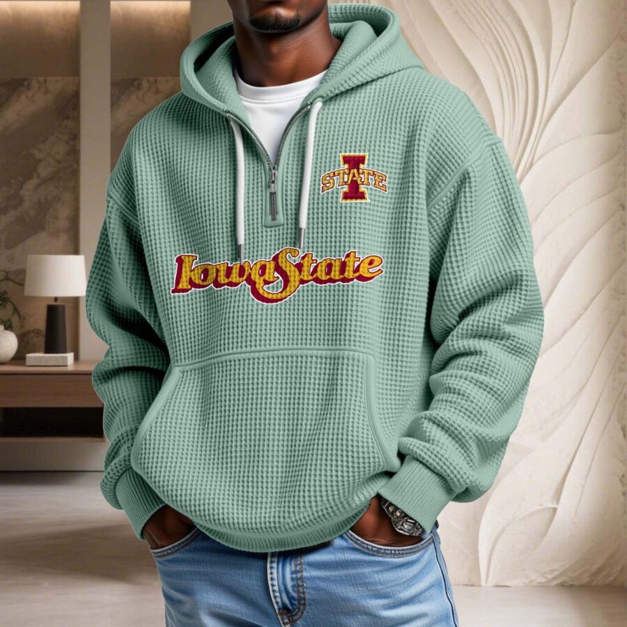 Iowa State Cyclones Waffelstrick-Hoodie – Bild 8