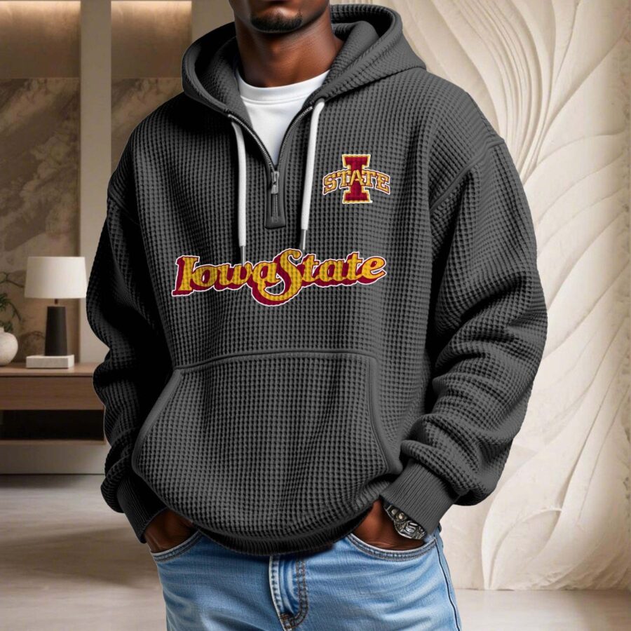 Iowa State Cyclones Waffelstrick-Hoodie – Bild 2