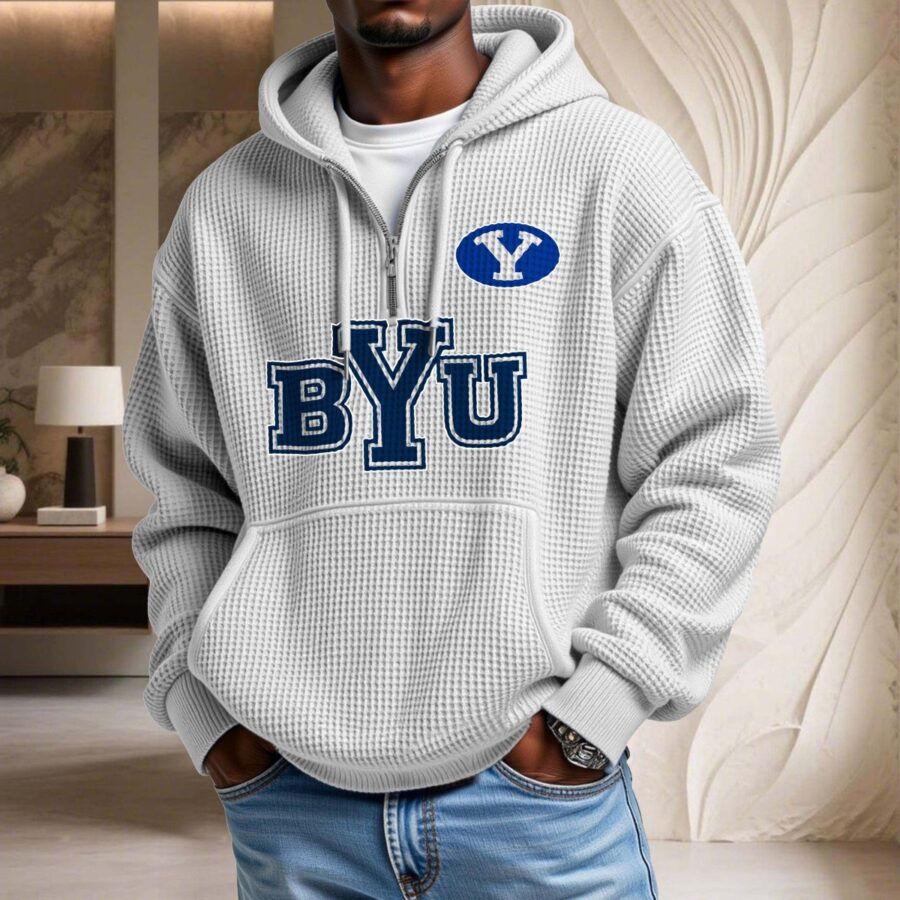 BYU Cougars Waffelstrick-Hoodie – Bild 3