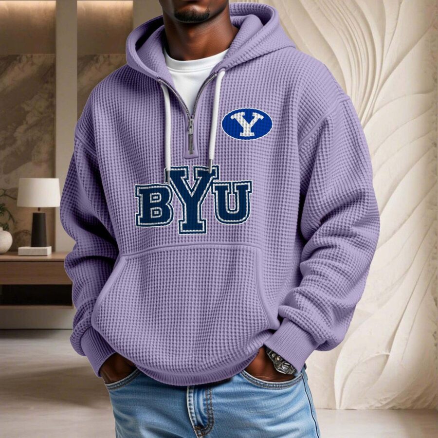 BYU Cougars Waffelstrick-Hoodie – Bild 10