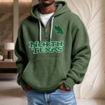 North Texas Mean Green Waffelstrick-Hoodie