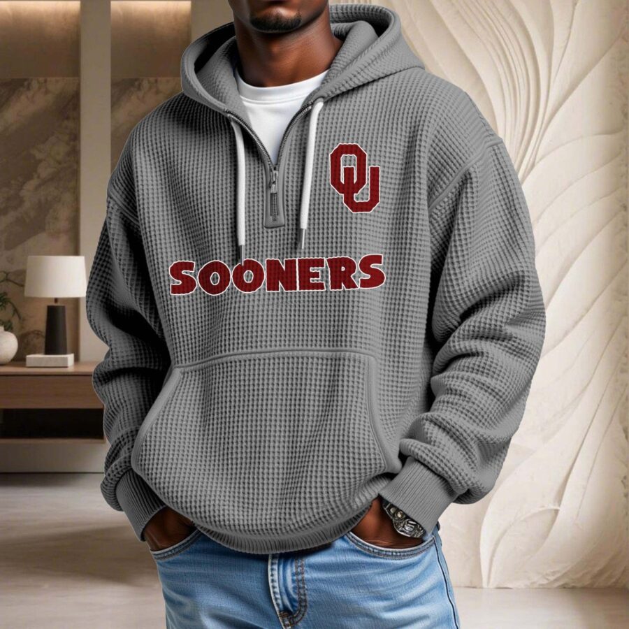 Oklahoma Sooners Waffelstrick-Hoodie – Bild 6