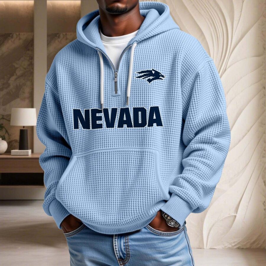 Nevada Wolf Pack Waffelstrick-Hoodie – Bild 7