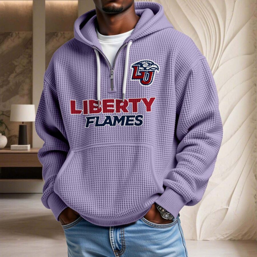 Liberty Flames Waffelstrick-Hoodie – Bild 10
