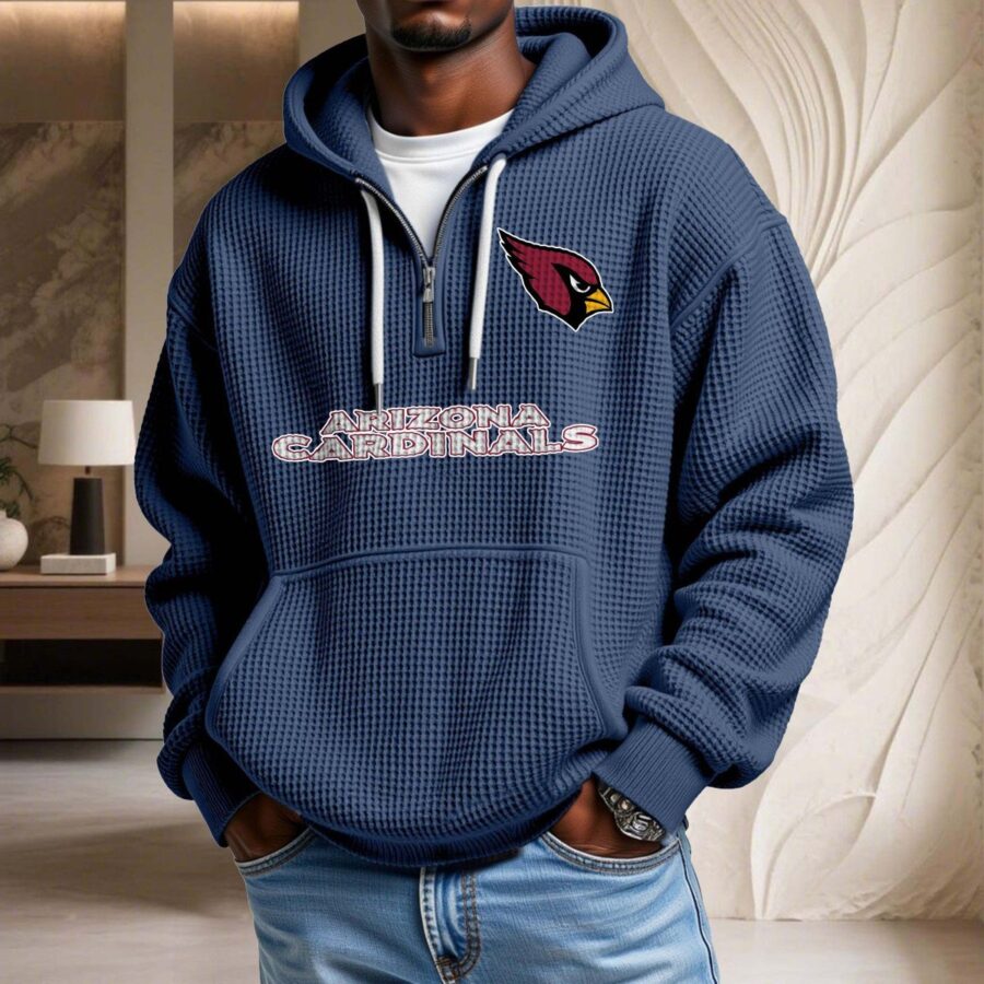 Arizona Cardinals Waffelstrick-Hoodie – Bild 4