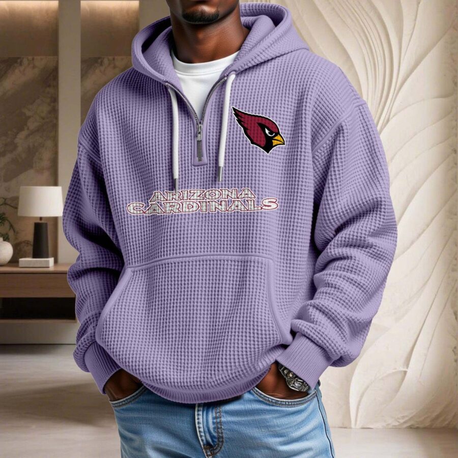 Arizona Cardinals Waffelstrick-Hoodie – Bild 10