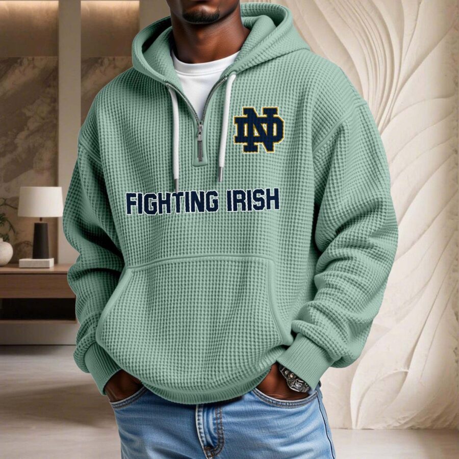 Notre Dame Fighting Irish Waffelstrick-Hoodie – Bild 8