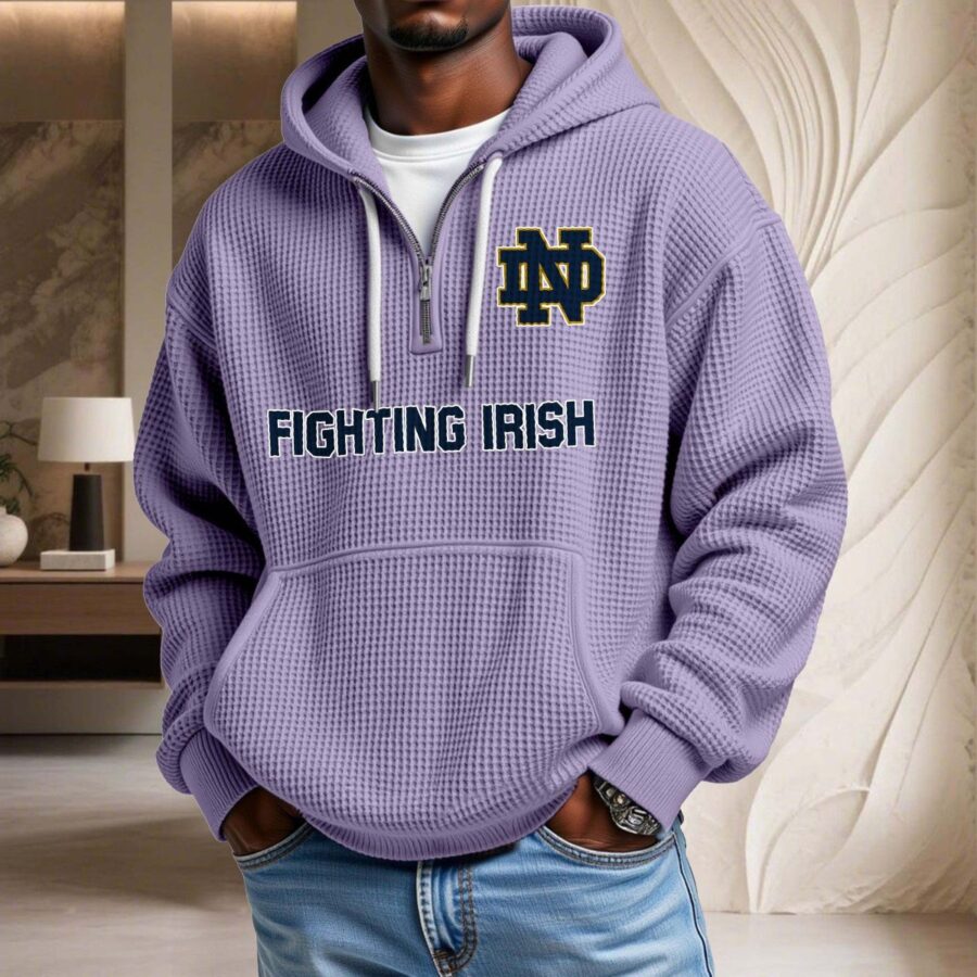Notre Dame Fighting Irish Waffelstrick-Hoodie – Bild 10