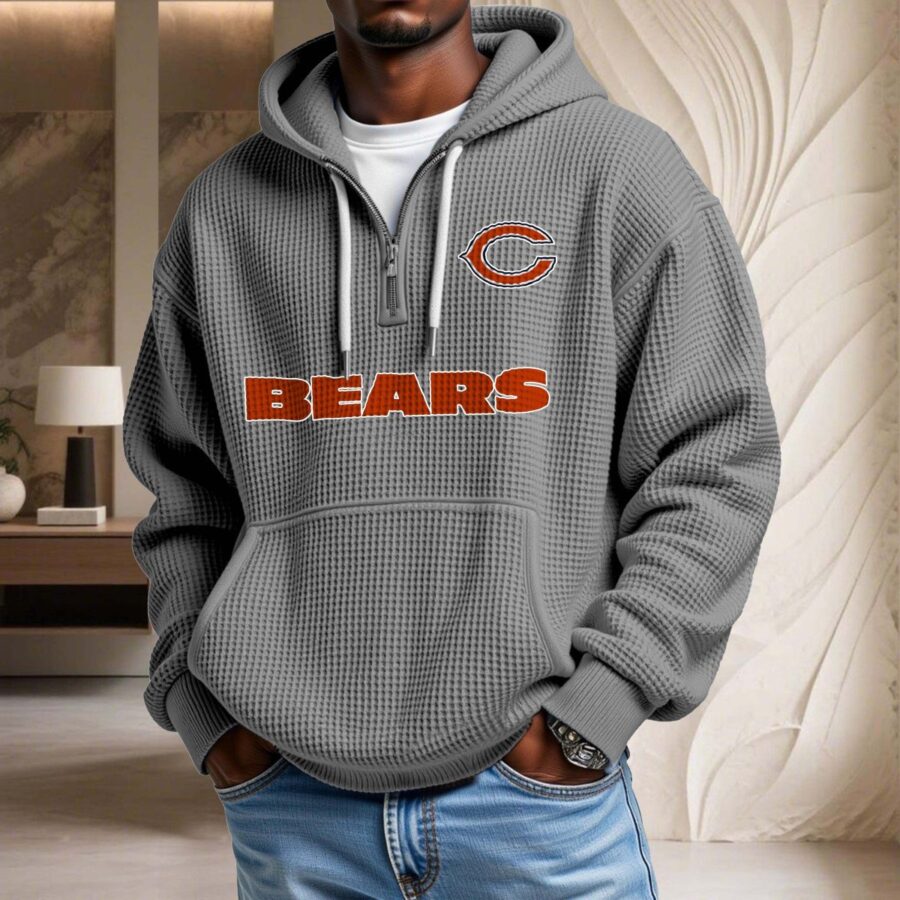 Chicago Bears Waffelstrick-Hoodie – Bild 6