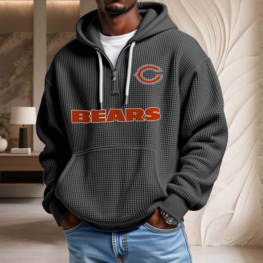 Chicago Bears Waffelstrick-Hoodie – Bild 2