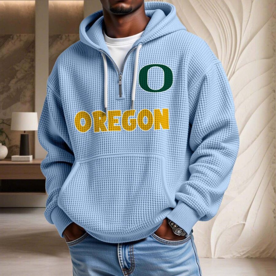 Oregon Ducks Waffelstrick-Hoodie – Bild 8