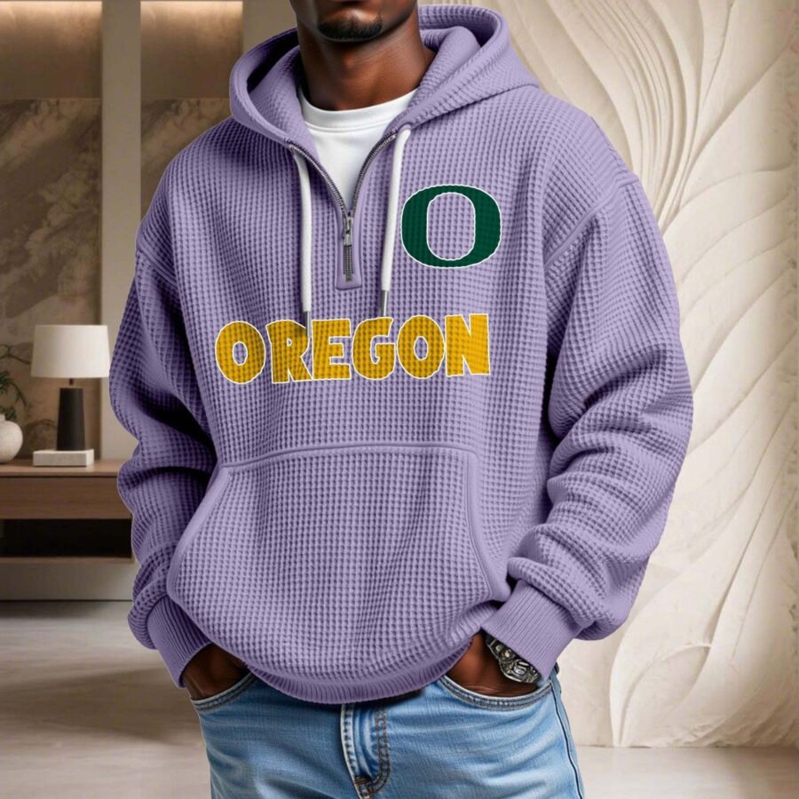 Oregon Ducks Waffelstrick-Hoodie – Bild 10