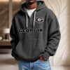 Georgia Bulldogs Waffelstrick-Hoodie