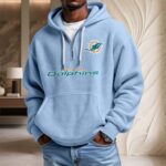 Miami Dolphins Waffelstrick-Hoodie