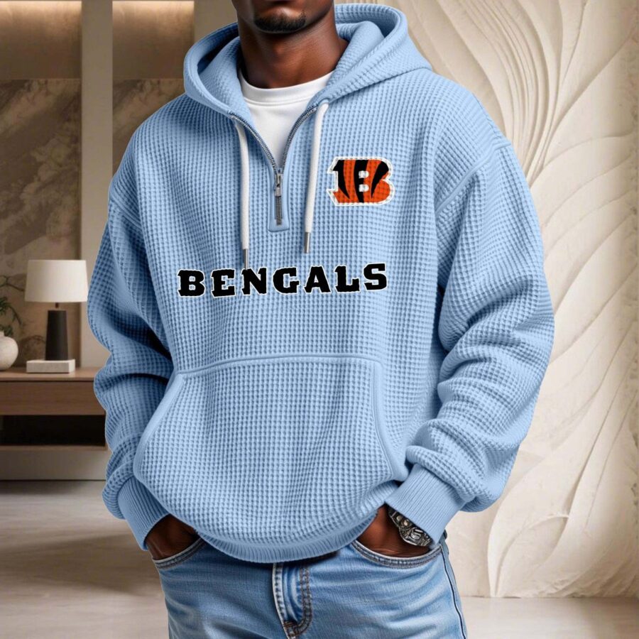 Cincinnati Bengals Waffelstrick-Hoodie – Bild 7
