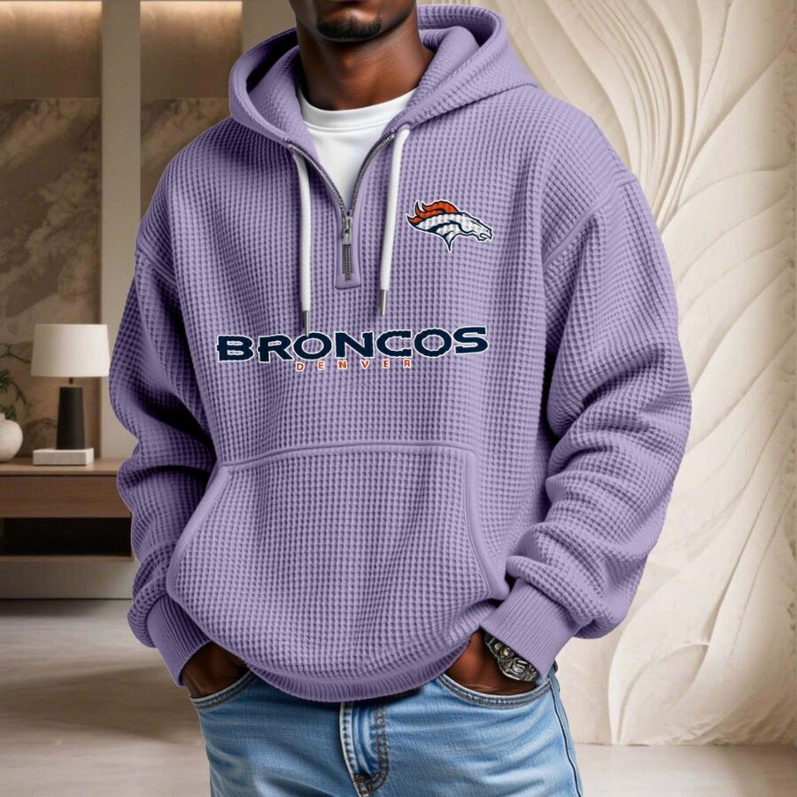 Denver Broncos Waffelstrick-Hoodie – Bild 10