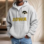 Iowa Hawkeyes Waffelstrick-Hoodie