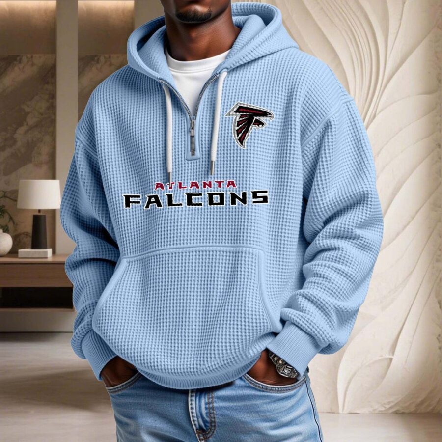 Atlanta Falcons Waffelstrick-Hoodie – Bild 7