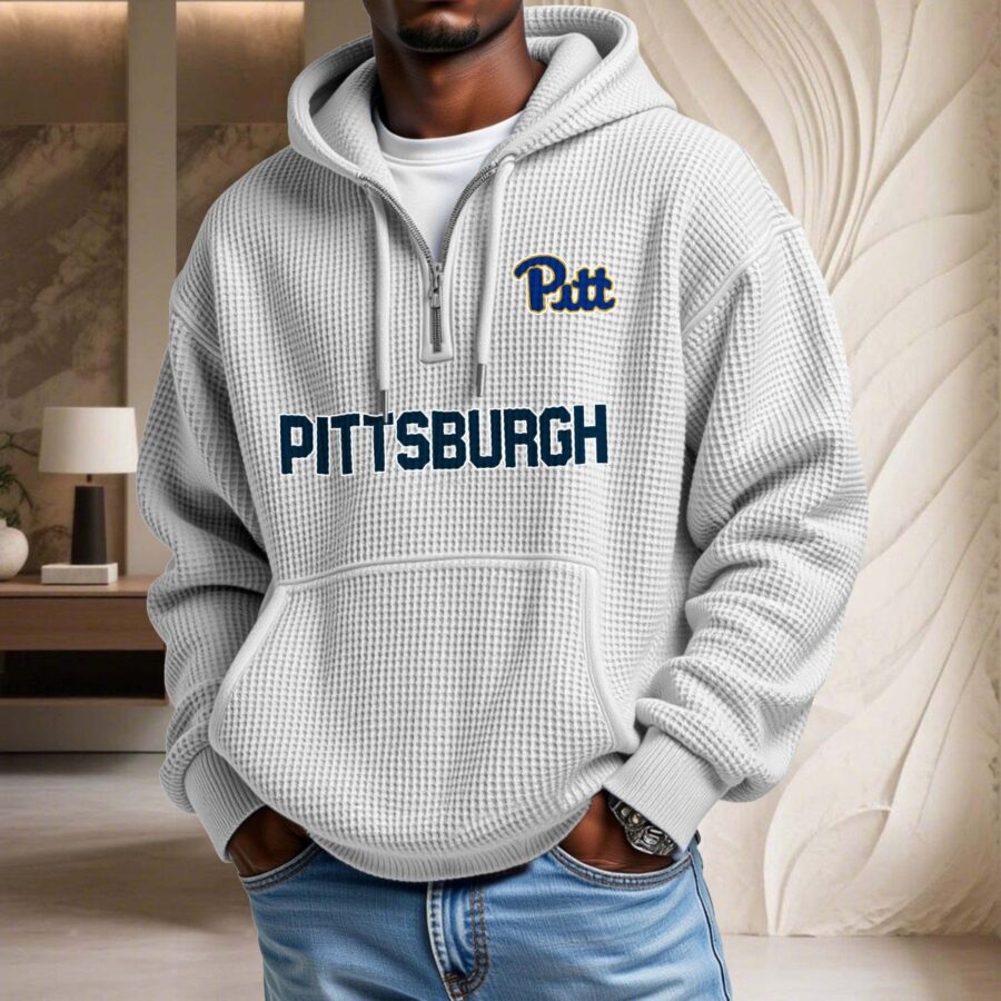 Pittsburgh Panthers Waffelstrick-Hoodie – Bild 3