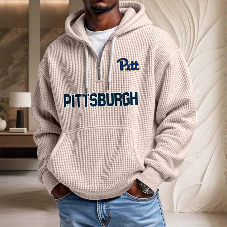 Pittsburgh Panthers Waffelstrick-Hoodie – Bild 6
