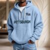 Pittsburgh Panthers Waffelstrick-Hoodie