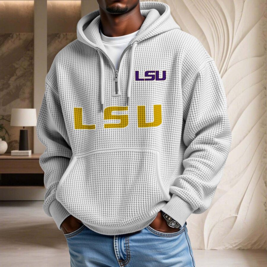 Lsu Tigers Waffelstrick-Hoodie – Bild 3
