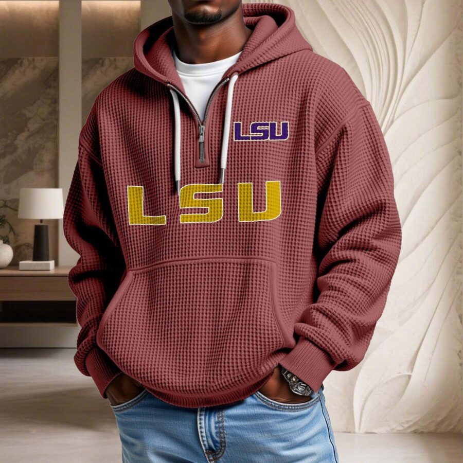 Lsu Tigers Waffelstrick-Hoodie – Bild 4
