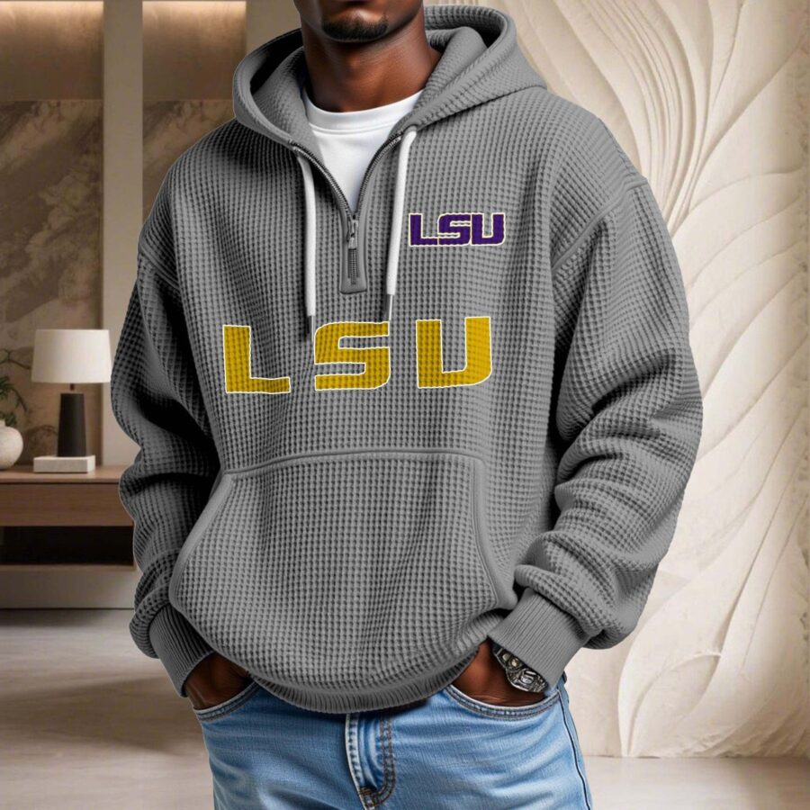 Lsu Tigers Waffelstrick-Hoodie – Bild 7