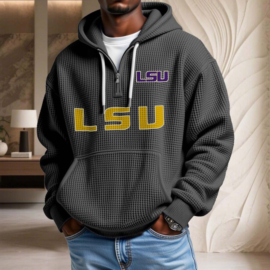 Lsu Tigers Waffelstrick-Hoodie – Bild 2