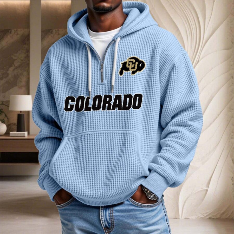 Colorado Buffaloes Waffelstrick-Hoodie – Bild 7