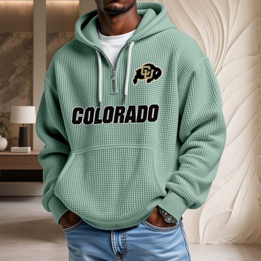 Colorado Buffaloes Waffelstrick-Hoodie – Bild 8