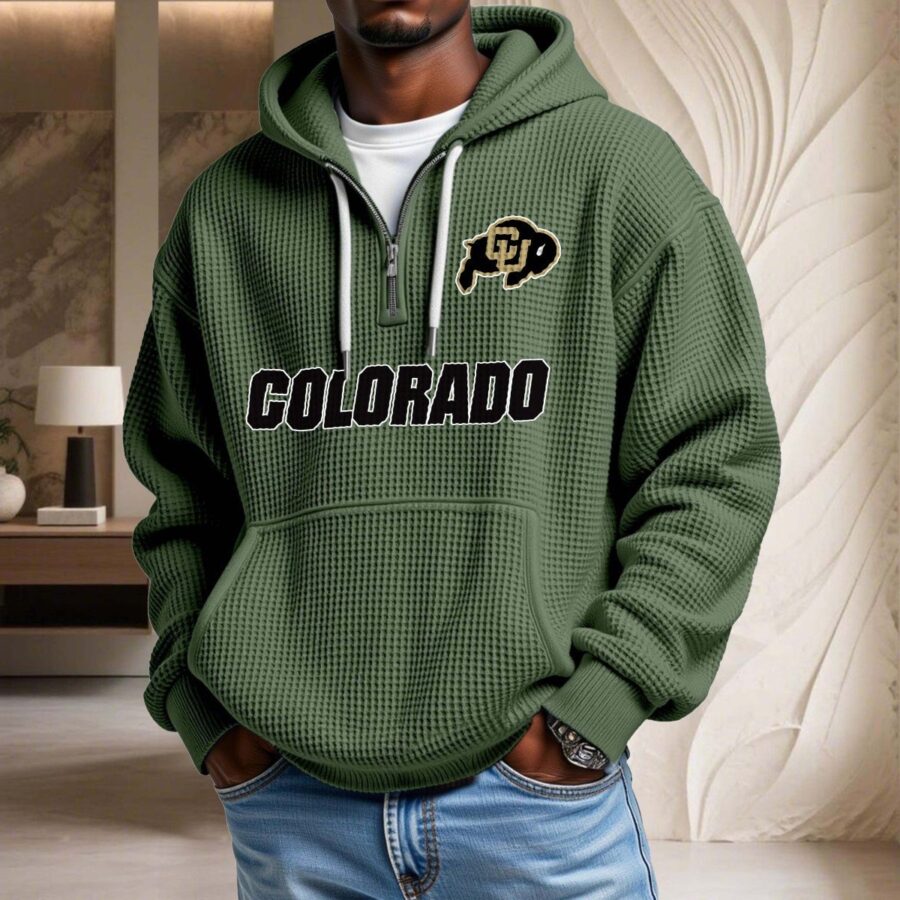 Colorado Buffaloes Waffelstrick-Hoodie – Bild 9