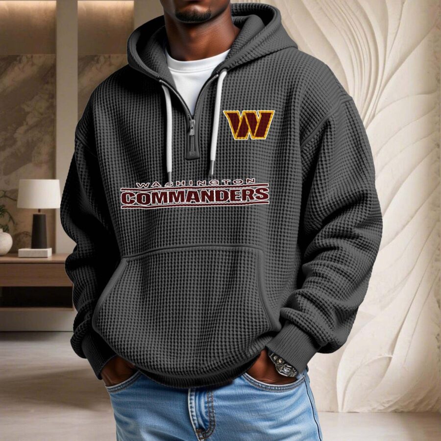 Washington Commanders Waffelstrick-Hoodie – Bild 2