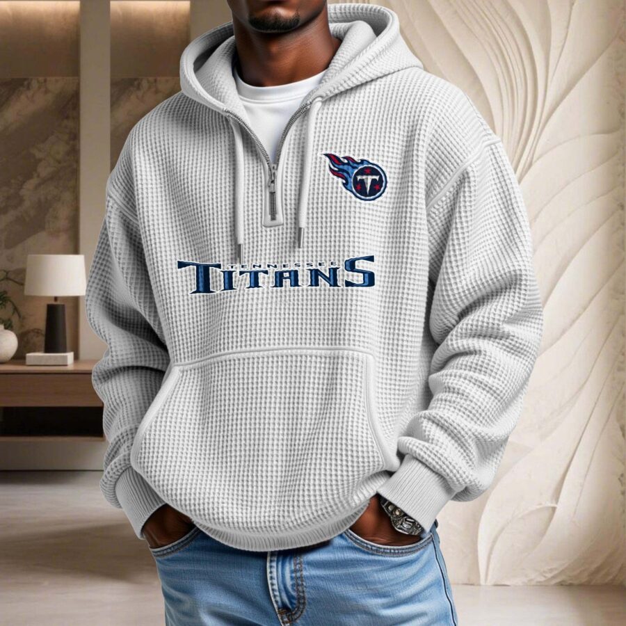 Tennessee Titans Waffelstrick-Hoodie – Bild 3