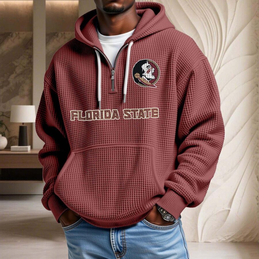Florida State Seminoles Waffelstrick-Hoodie – Bild 3