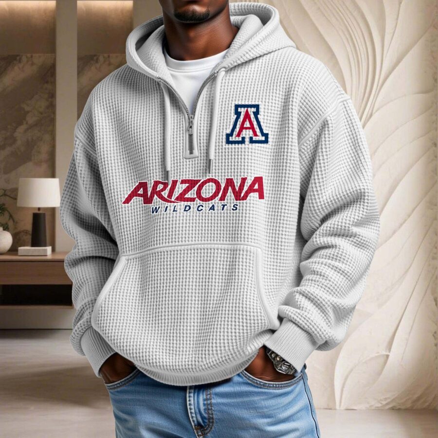 Arizona Wildcats Waffelstrick-Hoodie – Bild 3
