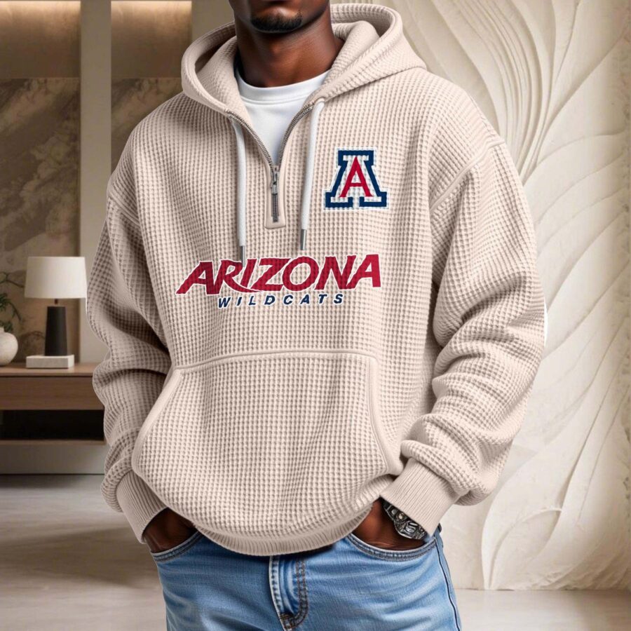 Arizona Wildcats Waffelstrick-Hoodie – Bild 5