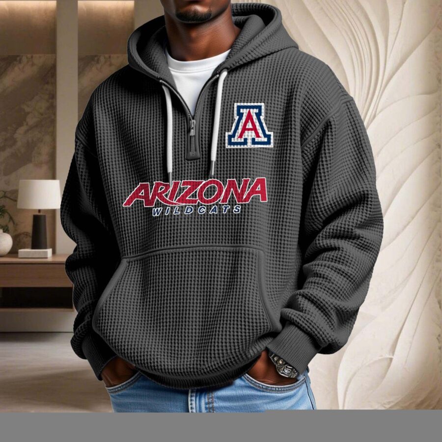 Arizona Wildcats Waffelstrick-Hoodie – Bild 2