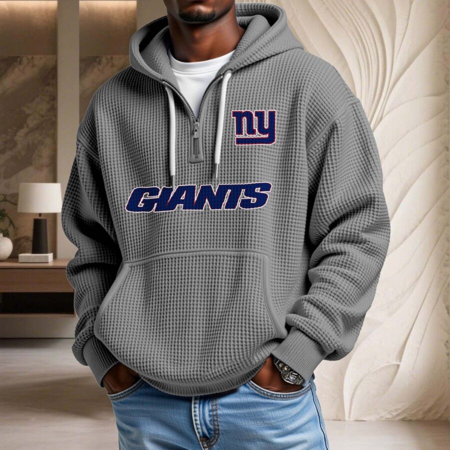 New York Giants Waffelstrick-Hoodie – Bild 6