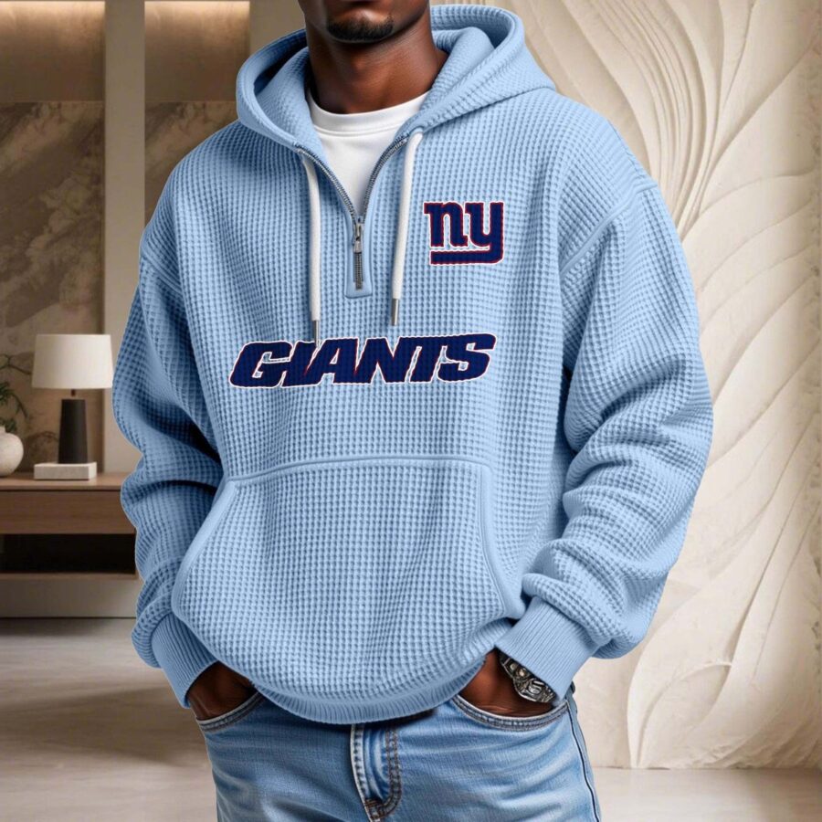 New York Giants Waffelstrick-Hoodie – Bild 7