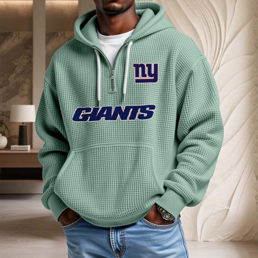 New York Giants Waffelstrick-Hoodie – Bild 8