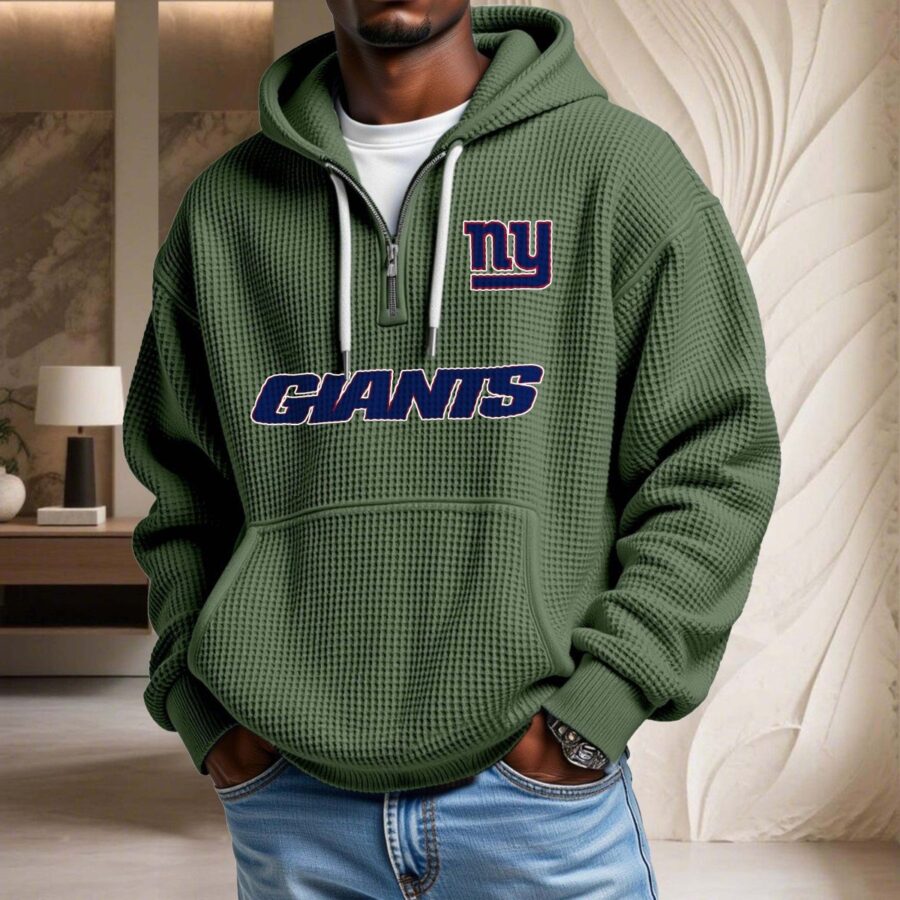 New York Giants Waffelstrick-Hoodie – Bild 9