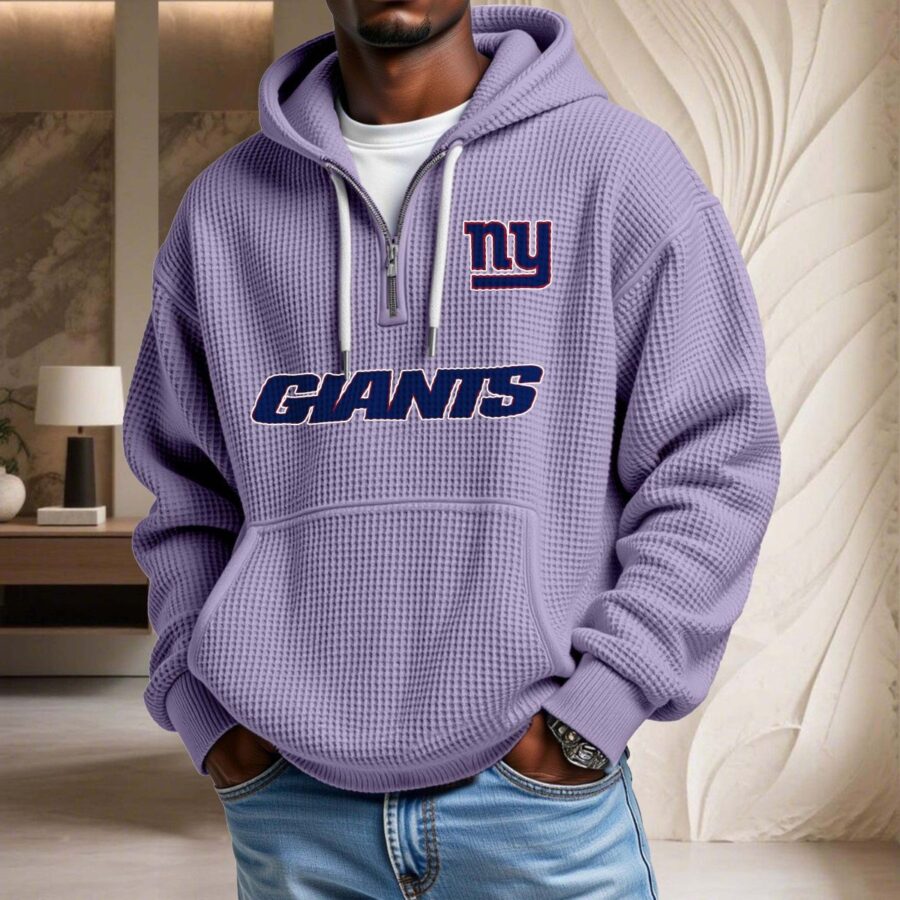 New York Giants Waffelstrick-Hoodie – Bild 10