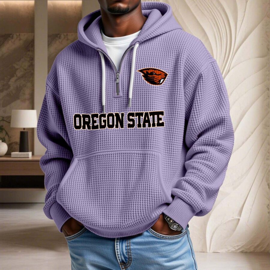 Oregon State Waffelstrick-Hoodie – Bild 10