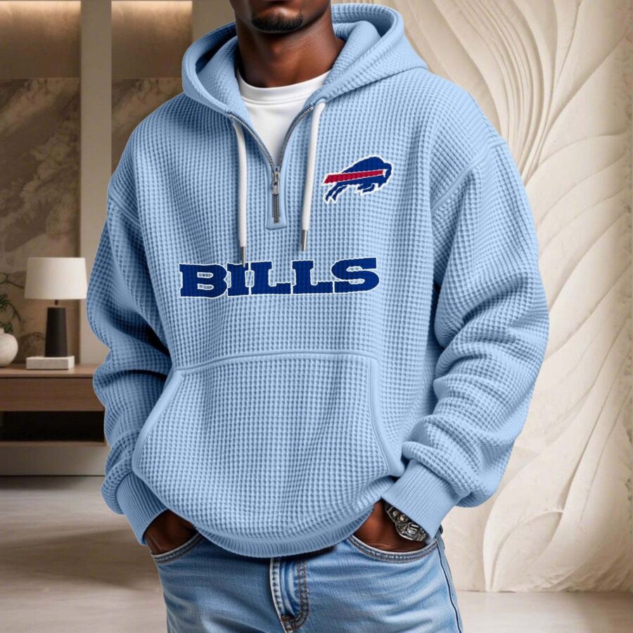 Buffalo Bills Waffelstrick-Hoodie – Bild 7