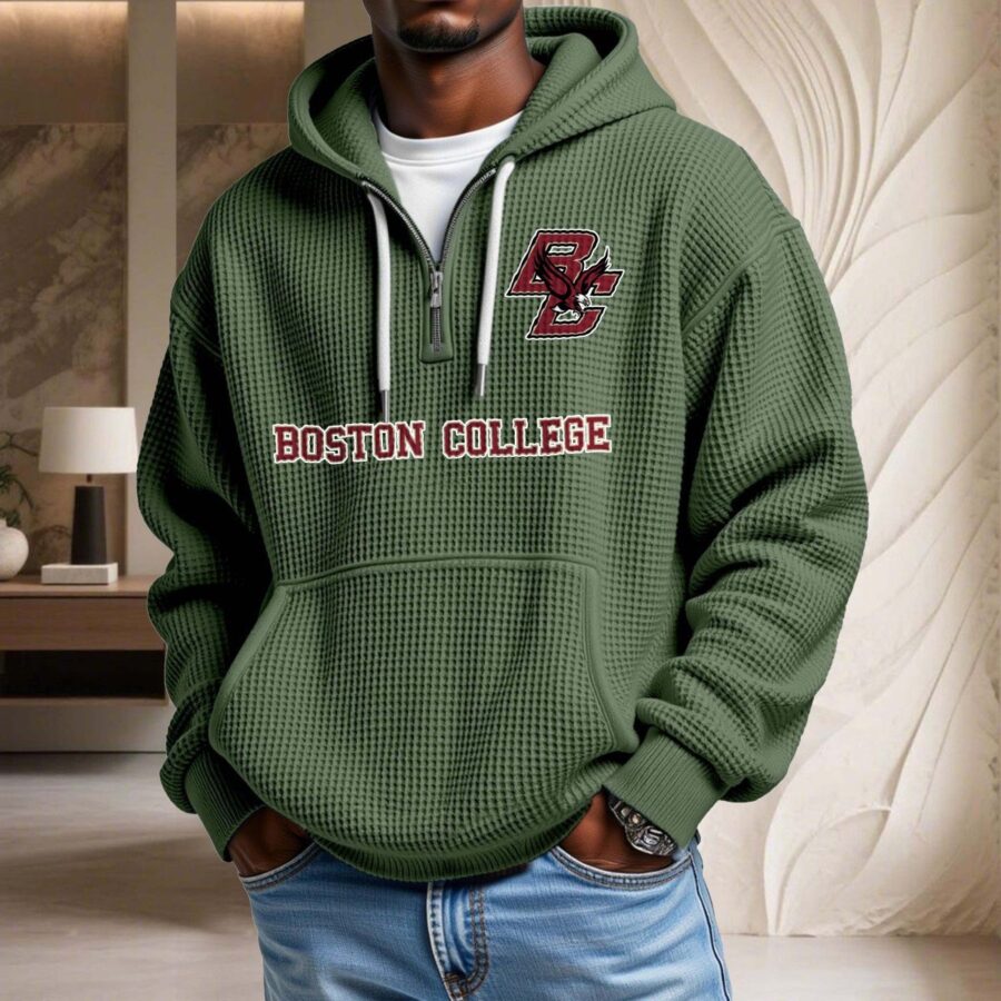 Boston College Eagles Waffelstrick-Hoodie – Bild 9