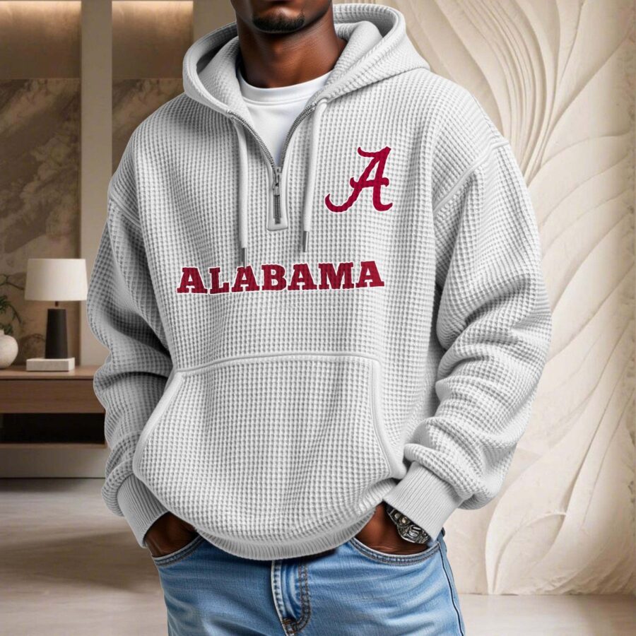 Alabama Crimson Tide Waffelstrick-Hoodie – Bild 3
