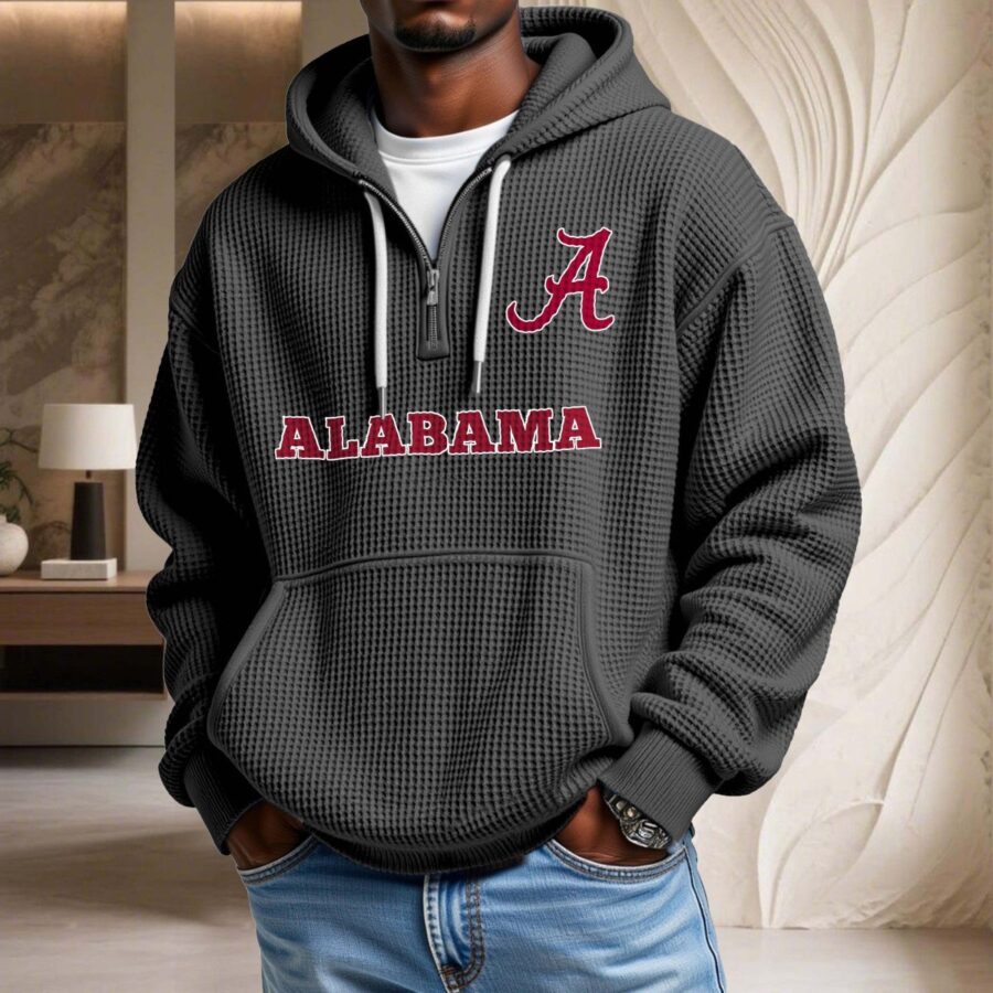 Alabama Crimson Tide Waffelstrick-Hoodie – Bild 2
