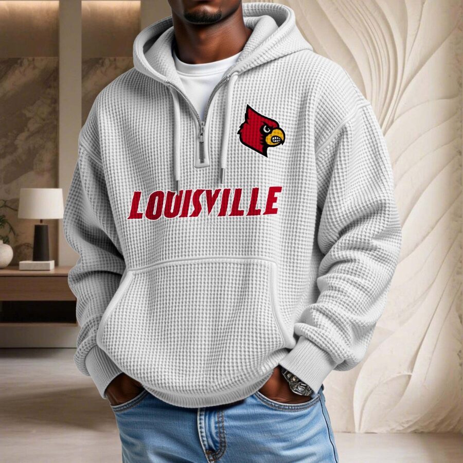 Louisville Cardinals Waffelstrick-Hoodie – Bild 3
