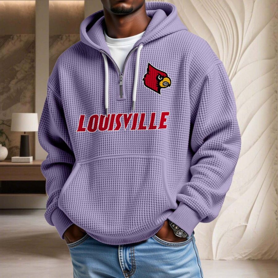 Louisville Cardinals Waffelstrick-Hoodie – Bild 10